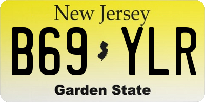 NJ license plate B69YLR