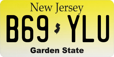 NJ license plate B69YLU
