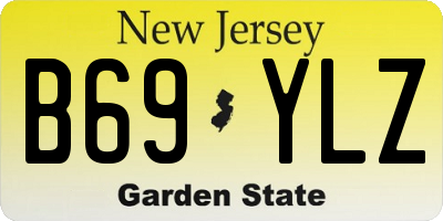NJ license plate B69YLZ