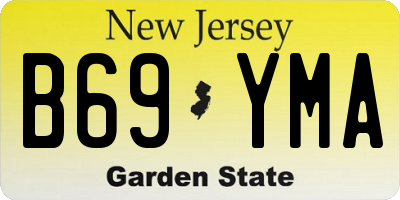 NJ license plate B69YMA