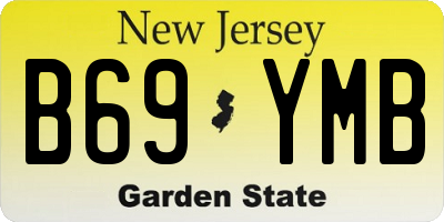 NJ license plate B69YMB