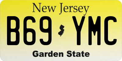 NJ license plate B69YMC