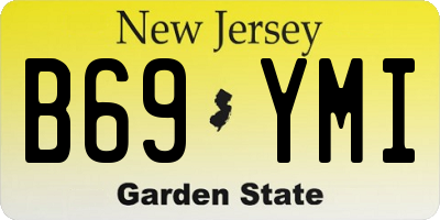 NJ license plate B69YMI