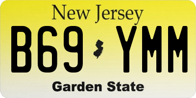 NJ license plate B69YMM