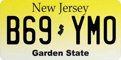 NJ license plate B69YMO
