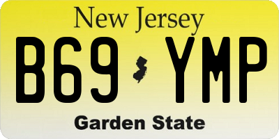 NJ license plate B69YMP
