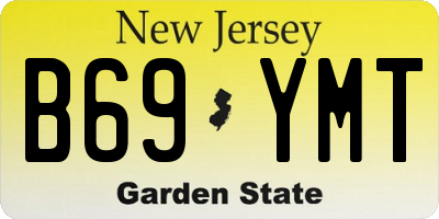 NJ license plate B69YMT