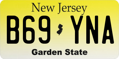 NJ license plate B69YNA