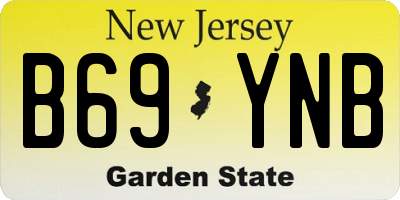 NJ license plate B69YNB
