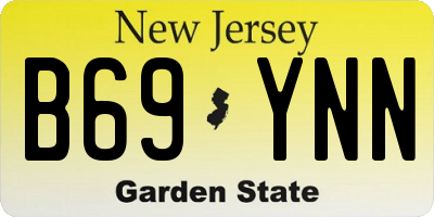 NJ license plate B69YNN