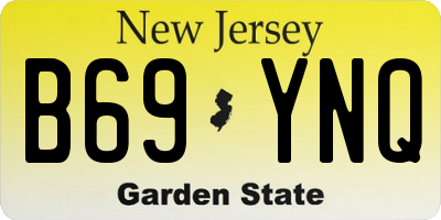 NJ license plate B69YNQ