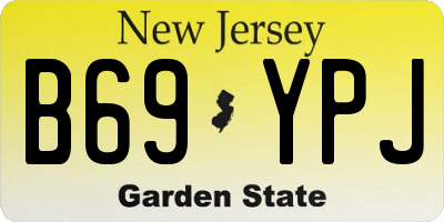 NJ license plate B69YPJ