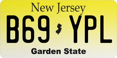 NJ license plate B69YPL