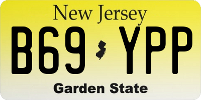NJ license plate B69YPP