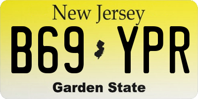 NJ license plate B69YPR