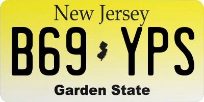 NJ license plate B69YPS