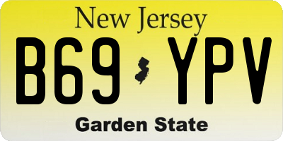 NJ license plate B69YPV