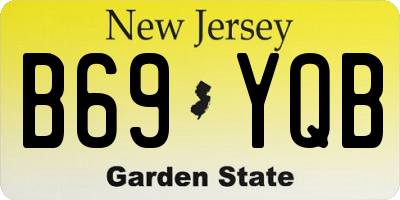 NJ license plate B69YQB