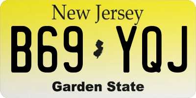 NJ license plate B69YQJ