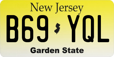NJ license plate B69YQL