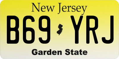 NJ license plate B69YRJ