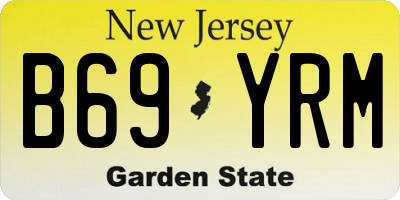 NJ license plate B69YRM