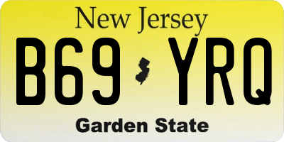 NJ license plate B69YRQ