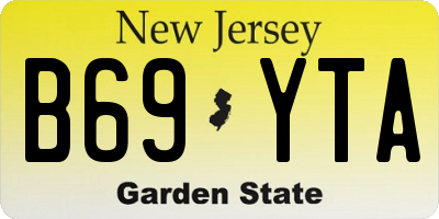 NJ license plate B69YTA