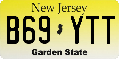 NJ license plate B69YTT