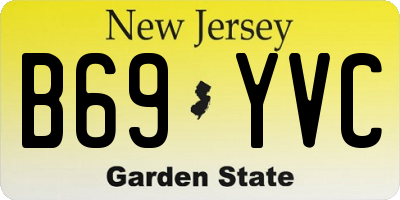 NJ license plate B69YVC