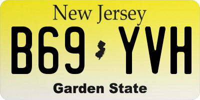 NJ license plate B69YVH