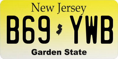 NJ license plate B69YWB
