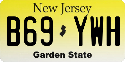 NJ license plate B69YWH