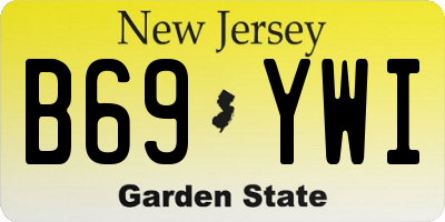 NJ license plate B69YWI