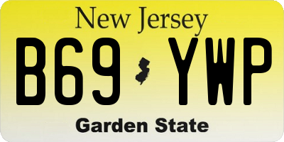 NJ license plate B69YWP