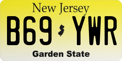 NJ license plate B69YWR