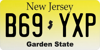 NJ license plate B69YXP