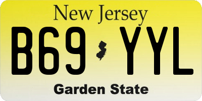 NJ license plate B69YYL