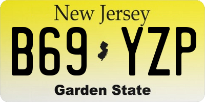 NJ license plate B69YZP