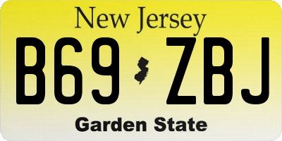 NJ license plate B69ZBJ