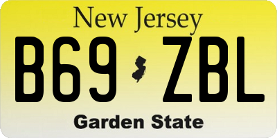 NJ license plate B69ZBL