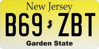 NJ license plate B69ZBT