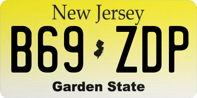 NJ license plate B69ZDP