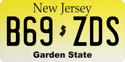 NJ license plate B69ZDS