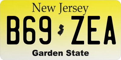 NJ license plate B69ZEA