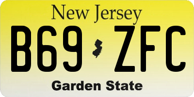 NJ license plate B69ZFC