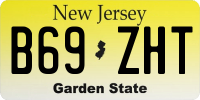 NJ license plate B69ZHT