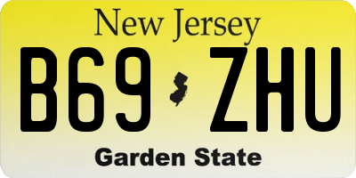 NJ license plate B69ZHU