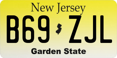 NJ license plate B69ZJL