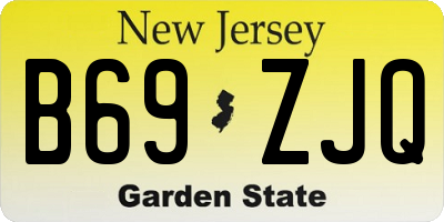 NJ license plate B69ZJQ